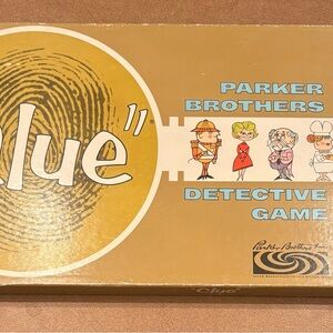 Clue Detective Game - Tan and Blue 1963 edition